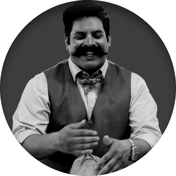 Barber Shaving Client Beard 1 Barber Shaving Client Beard 1