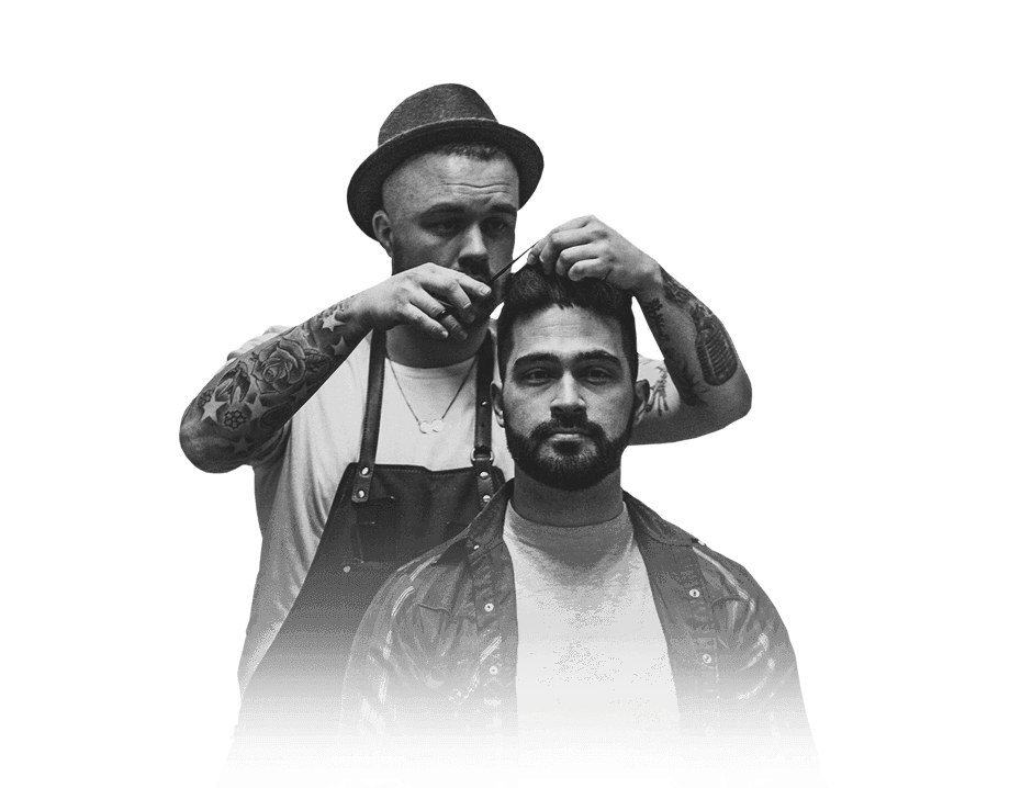 Barber Cutting a Clients Hair Barber Cutting a Clients Hair